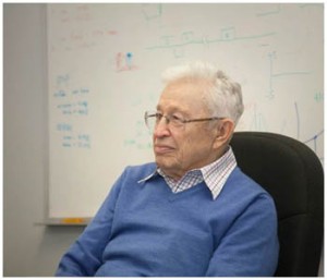 Abe Dranetz on his visit to Dranetz in 2013.